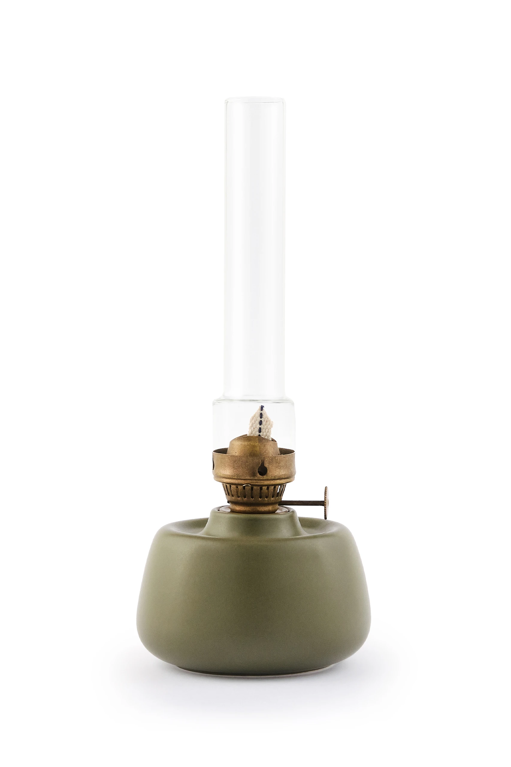 Olive Plump Oil Lamp